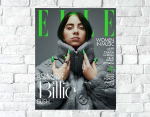 Poster Lámina Decorativa Billie Eilish 23 Tamaño A3 30x42 Cm