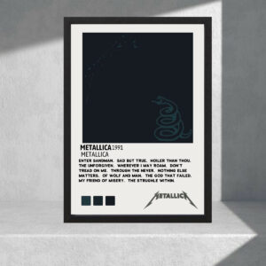 Cuadro Decorativo Musica - Metallica 04 - A3 30x40