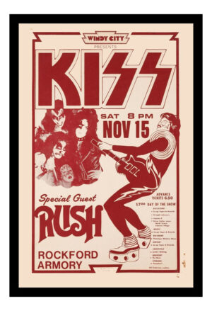 Cuadro Decorativo Música - Kiss 08 - A3 30x40 Cm