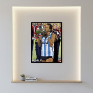 Cuadro Decorativo Hockey - Luciana Aymar 03 - A3 30x40 Cm