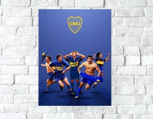 Poster Lámina Decorativa Boca Juniors Mod 11, A3 30x42 Cm