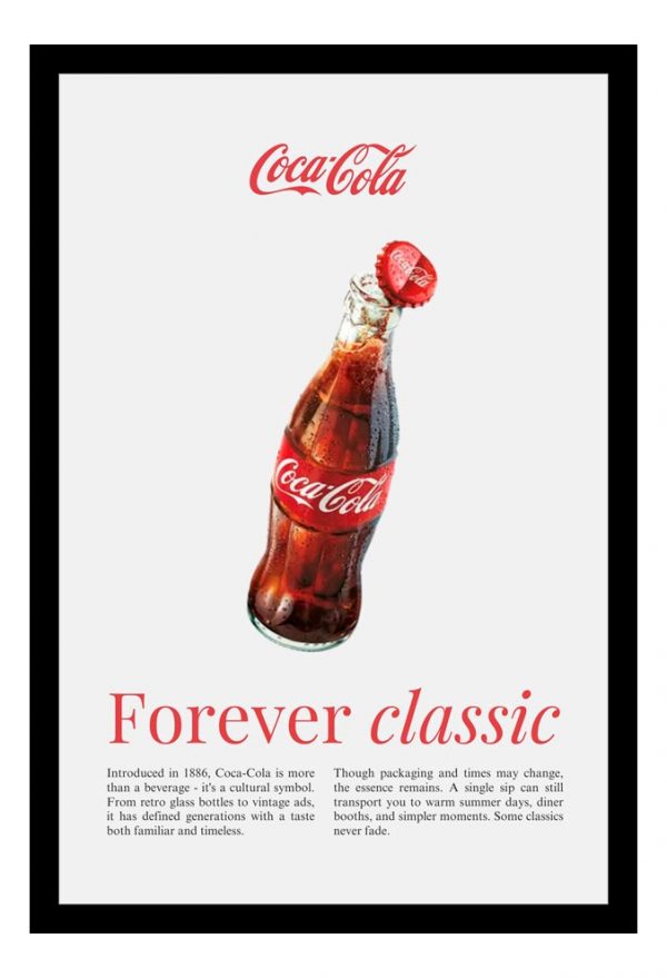 Cuadro Decorativo Bares - Coca Cola 03 - A3 30x40