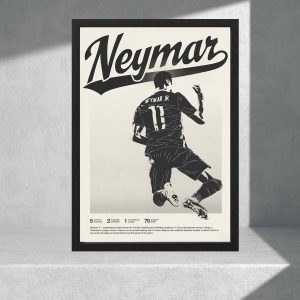 Cuadro Decorativo Futbol - Neymar 02 - Tamaño A3 30x40 Cm