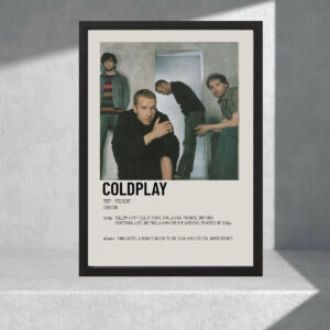 Cuadro Decorativo Coldplay 15 - Tamaño A3 30x40 Cm