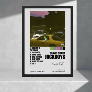 Cuadro Decorativo - Travis Scott, Jackboys - A3 30x40