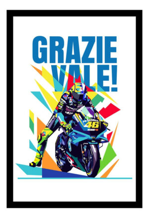 Cuadro Decorativo Moto Gp - Valentino Rossi 09 - A3 30x40