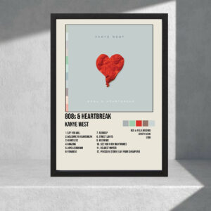 Cuadro Decorativo Kany West, 808s Heartbreak - A3 30x40