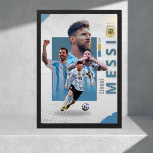 Cuadro Decorativo Lionel Messi 11 - Tamaño A3 30x40 Cm
