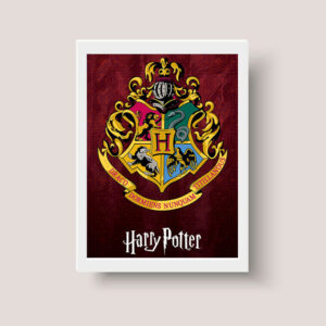 Cuadro Harry Potter Escudo Hogwarts 01 - Tamaño A3 30x40