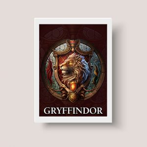 Cuadro Harry Potter Gryffindor Hogwarts - Tamaño A3 30x40