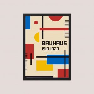 Cuadro Decorativo Arte Moderno Bauhaus 06, Tamaño A3 30x40 Cm