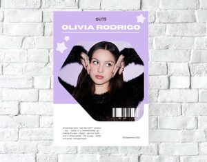 Poster Lámina Decorativa Olivia Rodrigo 03 Tamaño A3 30x42cm