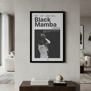 Cuadro Decorativo Basquet - Kobe Bryant 15 - A3 30x40 Cm