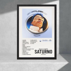 Cuadro Decorativo Rauw Alejandro - Saturno - A3 30x40