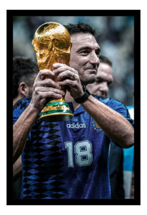 Cuadro Decorativo Futbol - Lionel Scaloni 04 - A3 30x40 Cm