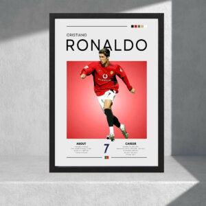Cuadro Decorativo Cristiano Ronaldo 07 - Tamaño A3 30x40 Cm
