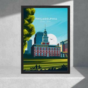 Cuadro Decorativo Paisajes - Philadelphia, Usa - A3 30x40 Cm
