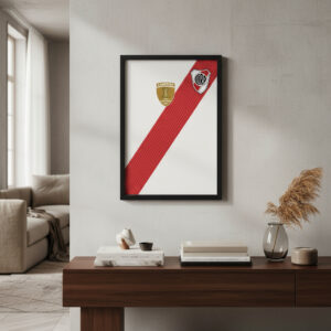Cuadro Futbol - River Plate Camiseta 2018 - A4 20x30 Cm