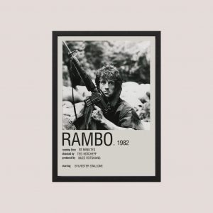 Cuadro John Rambo, Modelo 03 - Tamaño A3 30x40 Cm
