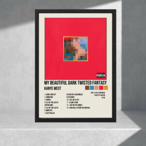 Cuadro Decorativo Kany West, My Beautiful Dark - A3 30x40