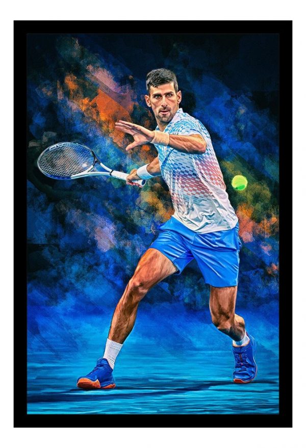 Cuadro Decorativo Tenis - Djokovic 07 - A3 30x40 Cm