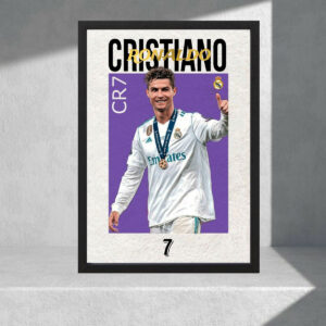 Cuadro Decorativo Cristiano Ronaldo 03 - Tamaño A3 30x40 Cm