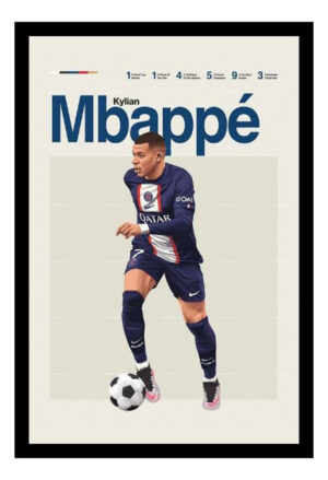 Cuadro Decorativo Futbol - Mbappe 05 - A3 30x40 Cm