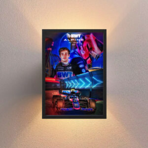 Cuadro F1 Franco Colapinto Alpine 13 - Tamaño A3 30x40 Cm