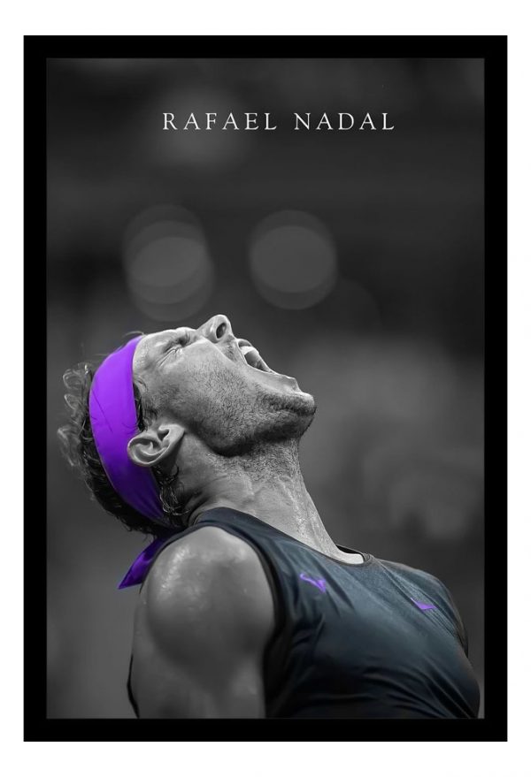 Cuadro Decorativo Tenis - Nadal 01 - A3 30x40 Cm