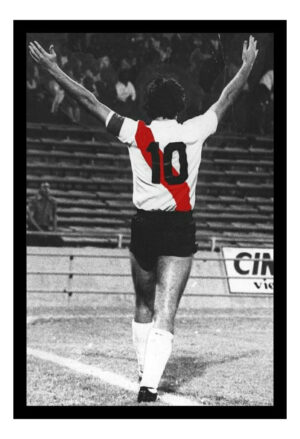 Cuadro Decorativo River Plate - Beto Alonso 05 - A3 30x40