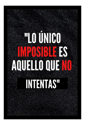 Cuadro Decorativo Motivacional 02 - A3 30x40 Cm