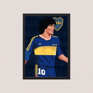 Cuadro Diego Maradona - Modelo 10 - Tamaño A3 30x40 Cm