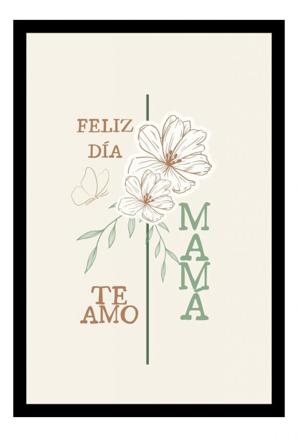 Cuadro Decorativo - Día De La Madre 03 - A3 30x40 Cm