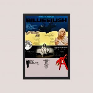 Cuadro Billie Eilish Modelo 12 - Tamaño A3 30x40 Cm