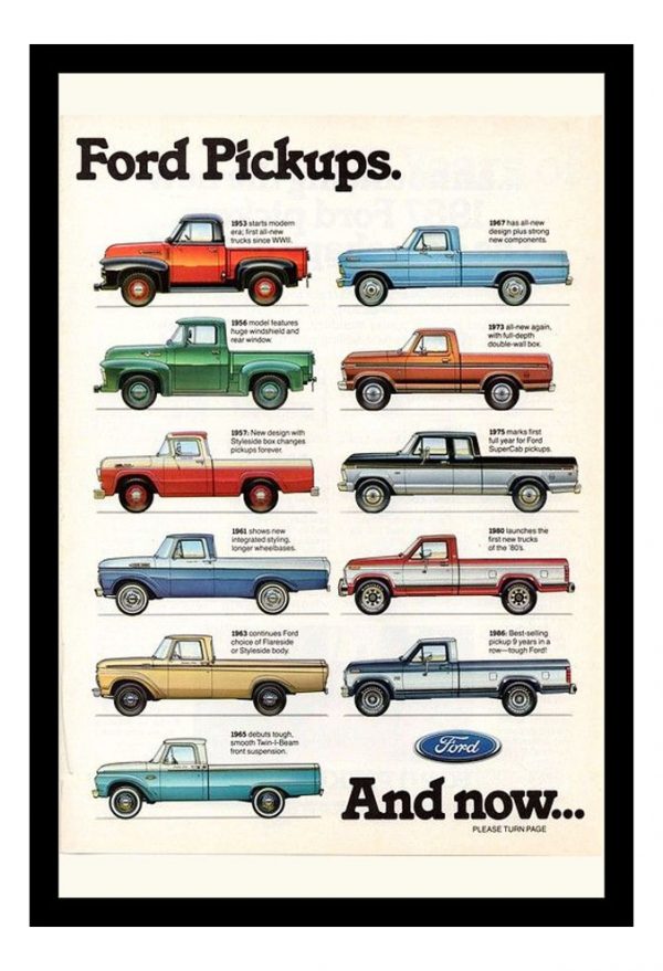 Cuadro Decorativo Automovilismo - Ford 05 - A3 30x40 Cm