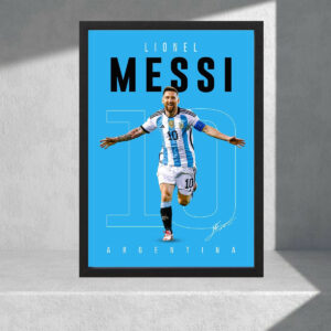Cuadro Decorativo Lionel Messi 06 - Tamaño A3 30x40 Cm