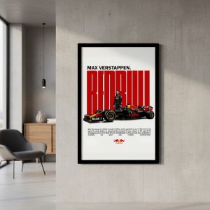 Cuadro Decorativo F1 - Max Verstappen 13 - A3 30x40 Cm