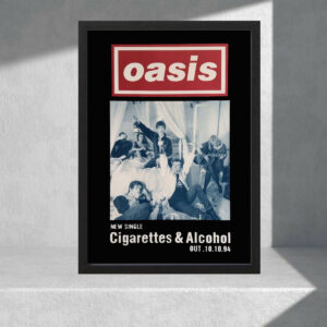 Cuadro Decorativo Musica - Oasis - Modelo 10 - A3 30x40 Cm
