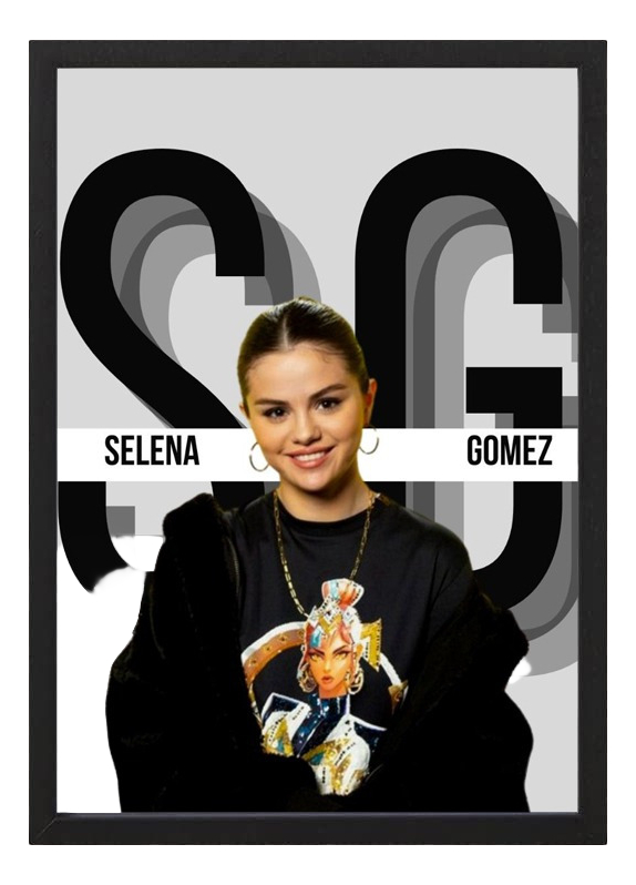 Cuadro Decorativo Selena Gomez 25 - Tamaño A3 30x40