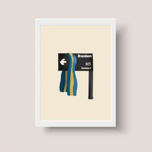 Cuadro Ilustración Boca Juniors Brandsen 805 - A3 30x40