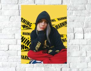 Poster Lámina Decorativa Billie Eilish 02 Tamaño A3 30x42 Cm