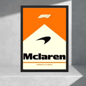 Cuadro Decorativo Formula 1 - Mclaren 01 - Tamaño A3 30x40