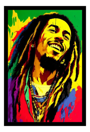 Cuadro Decorativo Musica - Bob Marley 05 - A3 30x40 Cm