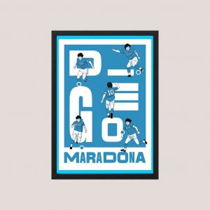 Cuadro Diego Maradona - Modelo 07 - Tamaño A3 30x40 Cm
