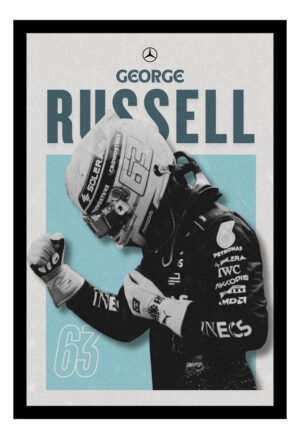 Cuadro Decorativo F1 - George Rusell 09 - A3 30x40 Cm