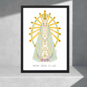 Cuadro Decorativo Virgen De Lujan 04 - A3 30x40 Cm