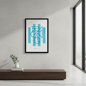 Cuadro Decorativo Futbol - Racing Club 17 - A3 30x40 Cm