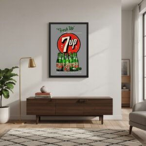 Cuadro Retro Pop Art, 7 Up - Tamaño A3 30x40