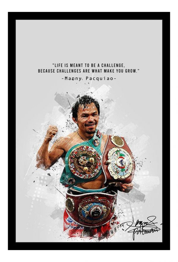 Cuadro Decorativo Boxeo - Manny Pacquiao 03 - A3 30x40