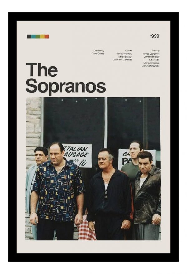 Cuadro Decorativo Series - The Sopranos 02 - A3 30x40 Cm